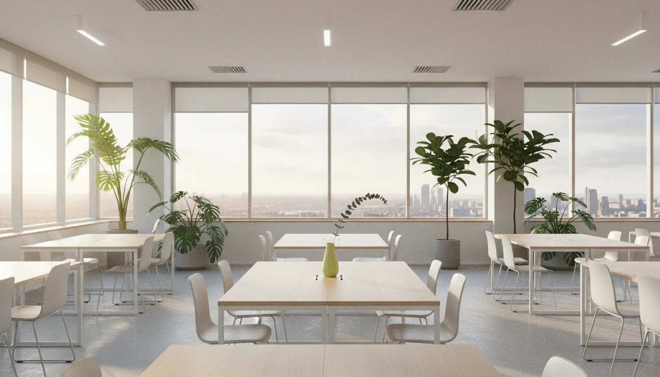 Salle de coworking lumineuse