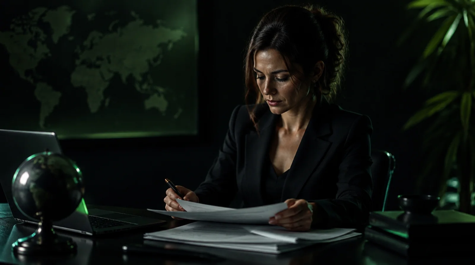 Une femme en pleine gestion des démarches administratives liées à une succession internationale